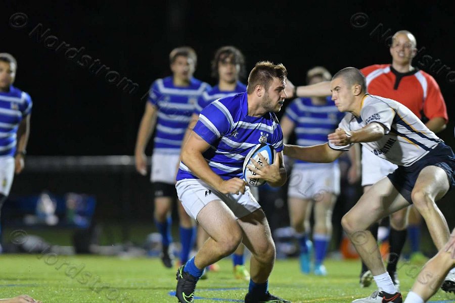 Wheaton Men\'s Rugby vs Mass Maritime.  Photo by Keith Nordstrom